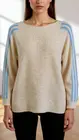 Garde-robe - Pull - Ecru-blauw