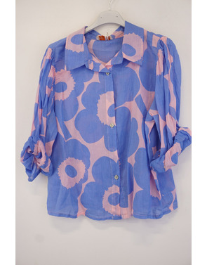 Garde-robe - Blouse - Blauw-roze