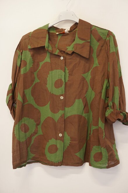 Garde-robe - Blouse - Groen-bruin