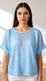 Amelie &amp; Amelie - Top - Blauw