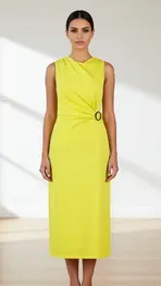 Amelie &amp; Amelie - Lang kleed - Geel