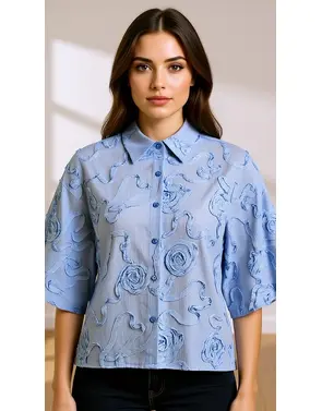 Amelie &amp; Amelie - Blouse - Blauw