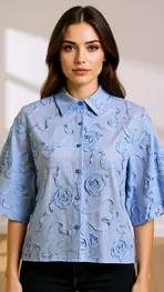 Amelie &amp; Amelie - Blouse - Blauw