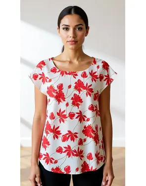 Amelie &amp; Amelie - Blouse - Coraal