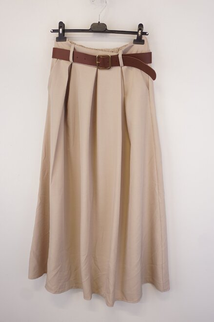 Garde-robe - Lange Rok - Beige