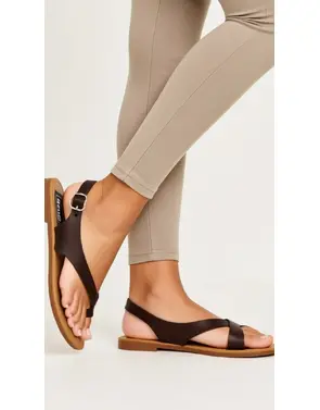 Garde-robe - Sandalen - Bruin