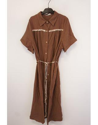 Garde-robe - Lang kleed - Bruin