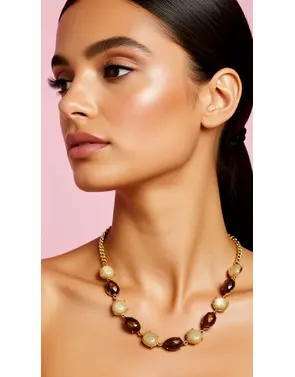 Garde-robe - Halsketting - Bruin