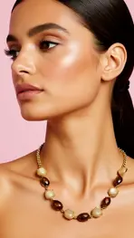 Garde-robe - Halsketting - Bruin