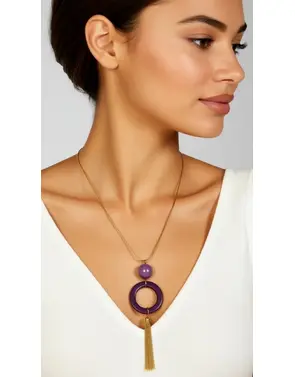 Garde-robe - Halsketting - Paars