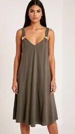 Garde-robe - Kort Kleedje - Kaki