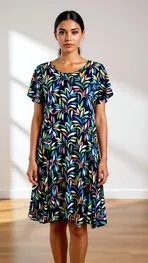 Garde-robe - Kort Kleedje - Multicolor