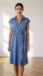 Garde-robe - Kort Kleedje - Blauw