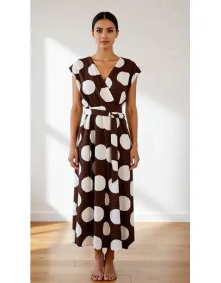 Garde-robe - Lang kleed - Bruin