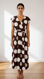 Garde-robe - Lang kleed - Bruin