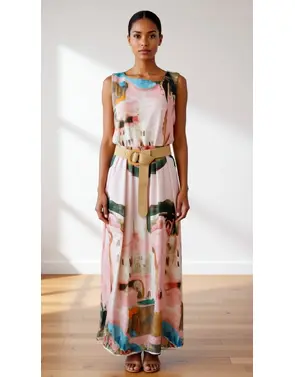 Garde-robe - Lang kleed - Roze