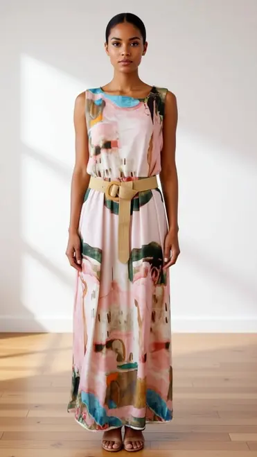 Garde-robe - Lang kleed - Roze