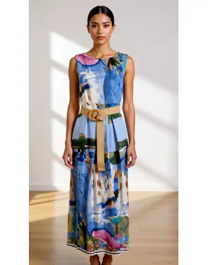 Garde-robe - Lang kleed - Blauw