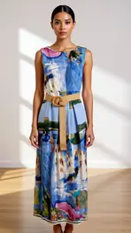 Garde-robe - Lang kleed - Blauw