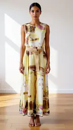 Garde-robe - Lang kleed - Geel