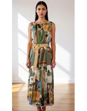 Garde-robe - Lang kleed - Kaki