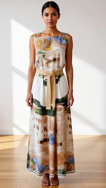 Garde-robe - Lang kleed - Ecru