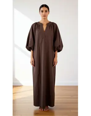 Garde-robe - Lang kleed - Bruin