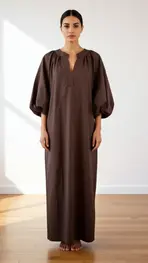 Garde-robe - Lang kleed - Bruin