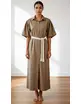 Garde-robe - Lang kleed - Camel