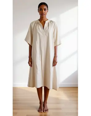 Garde-robe - Halflang Kleedje - Beige