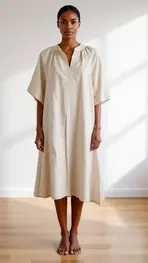 Garde-robe - Halflang Kleedje - Beige