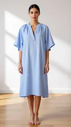 Garde-robe - Halflang Kleedje - Blauw
