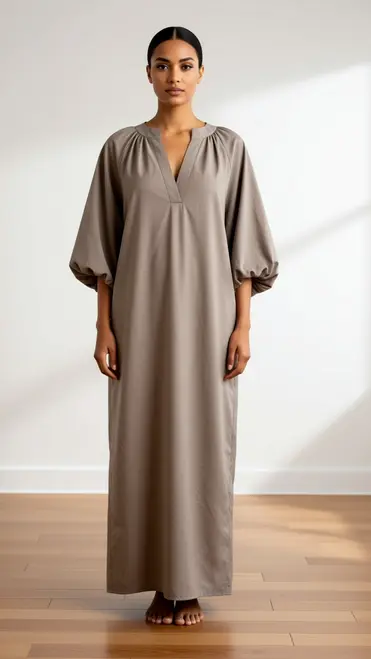 Garde-robe - Lang kleed - Taupe