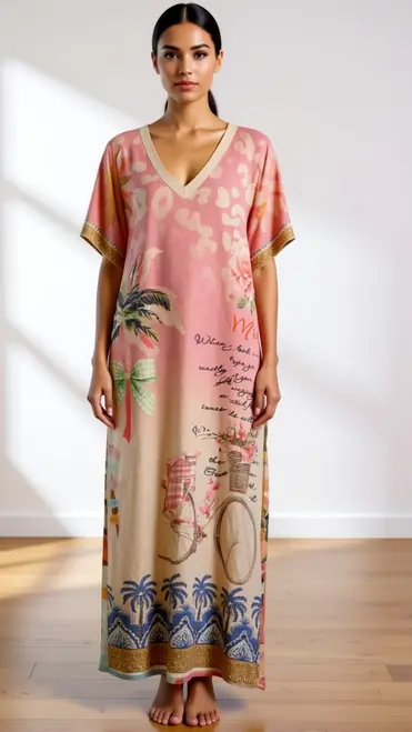 Garde-robe - Lang kleed - Roze