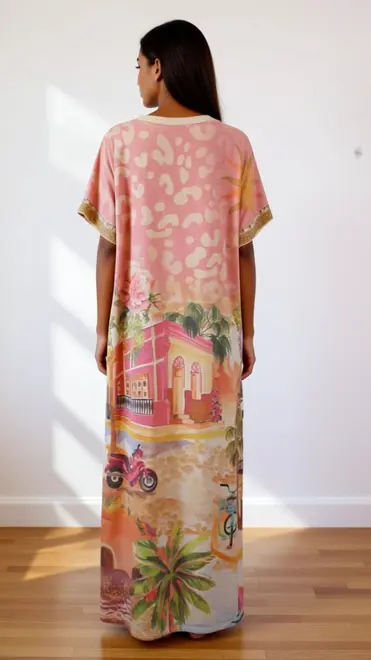 Garde-robe - Lang kleed - Roze