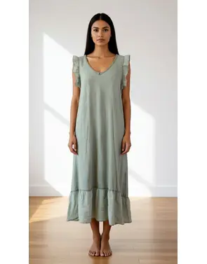 Garde-robe - Lang kleed - Kaki