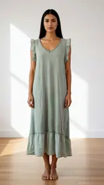 Garde-robe - Lang kleed - Kaki