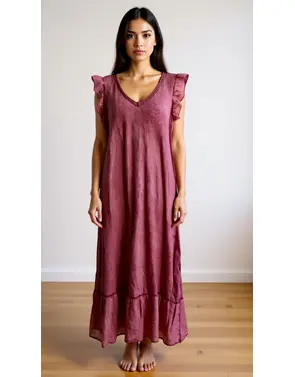 Garde-robe - Lang kleed - Bordeaux