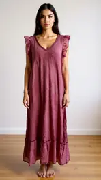 Garde-robe - Lang kleed - Bordeaux
