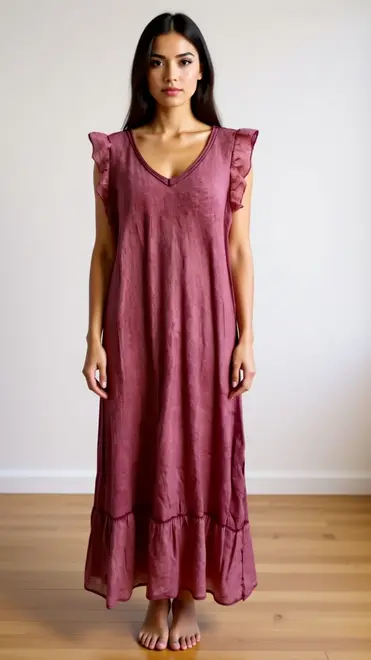 Garde-robe - Lang kleed - Bordeaux