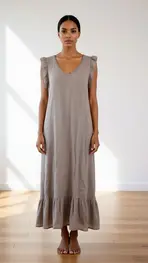 Garde-robe - Lang kleed - Taupe