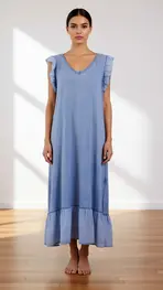 Garde-robe - Lang kleed - Blauw