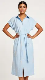 Garde-robe - Halflang Kleedje - Blauw