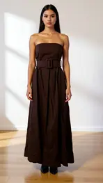 Garde-robe - Kort Kleedje - Bruin