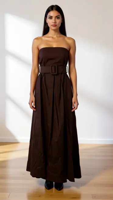 Garde-robe - Kort Kleedje - Bruin