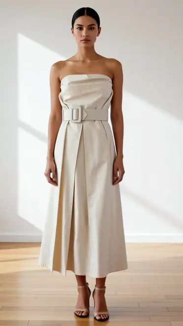 Garde-robe - Kort Kleedje - Beige