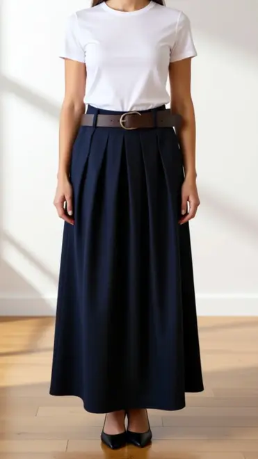 Garde-robe - Lange Rok - Marine