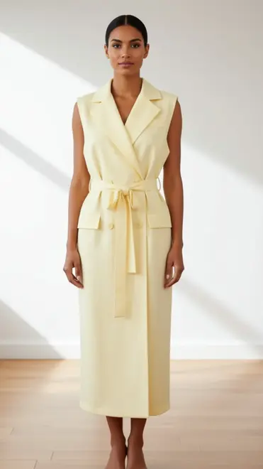 Garde-robe - Lang kleed - Geel