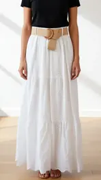 Garde-robe - Lange Rok - Wit