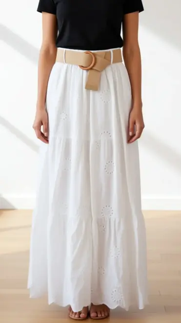 Garde-robe - Lange Rok - Wit